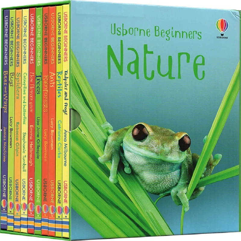 10 Books/Set Usborne Beginners Nature Enlightenment Picture Book Kids Children English Popular Science Reading Books