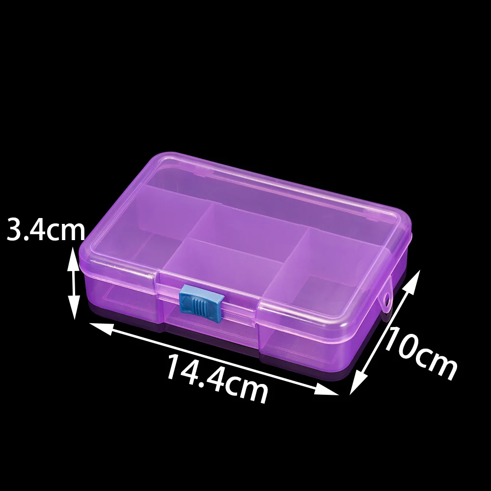 High Quality 5 Grids Plastic Storage Box Jewelry Display Beads Earring Case Organizer DIY Jewelry Accessories Storage Supplies