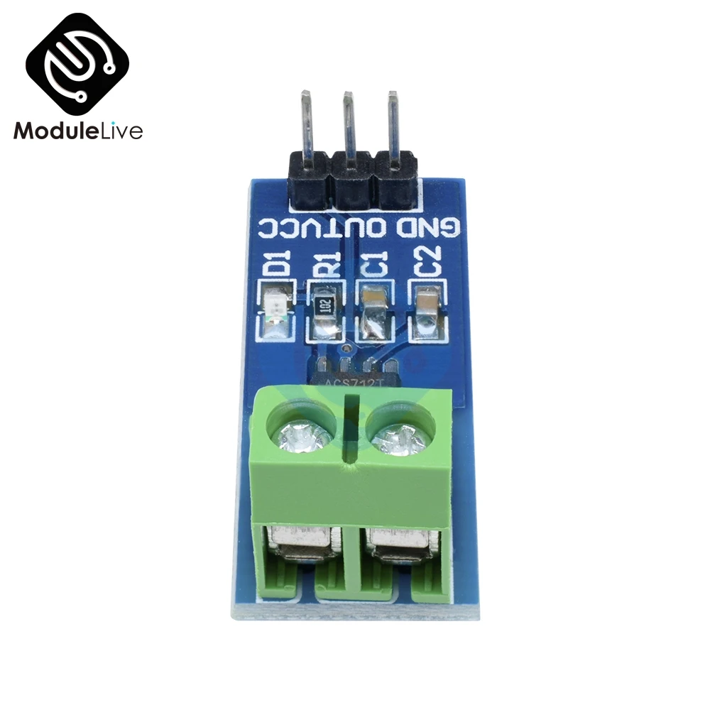 Модуль датчика тока Холла ACS712 модель 20A для Arduino|Датчики давления| |