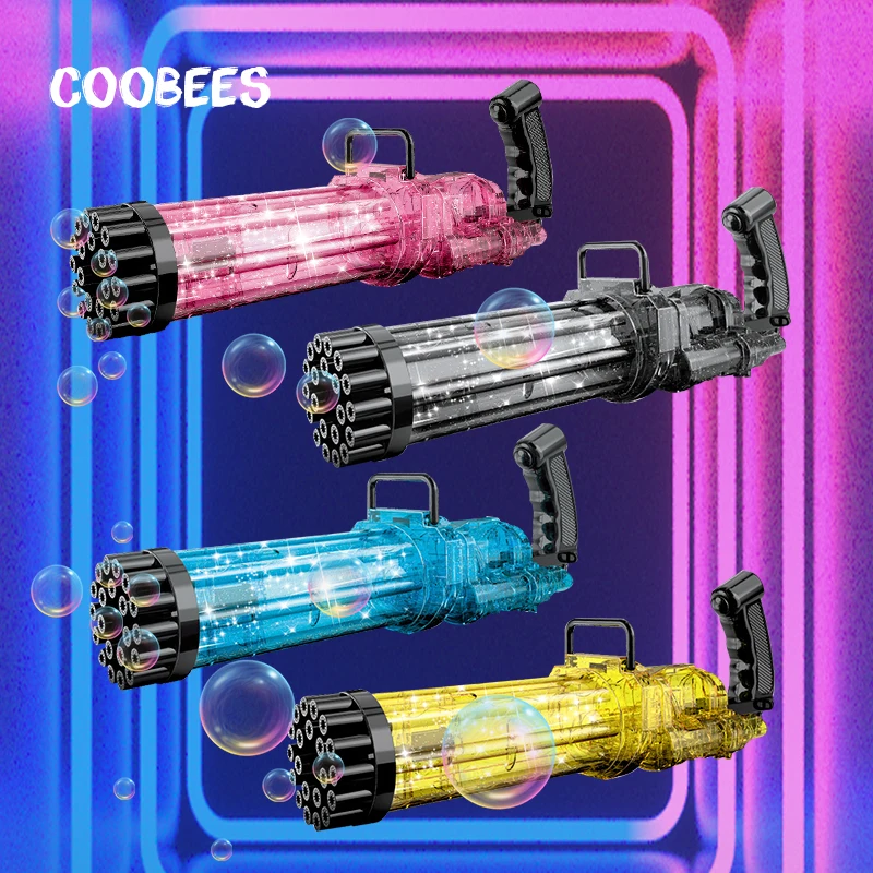 2021 Новый автоматический пузырьковый пистолет Гатлинга свадебная поставка