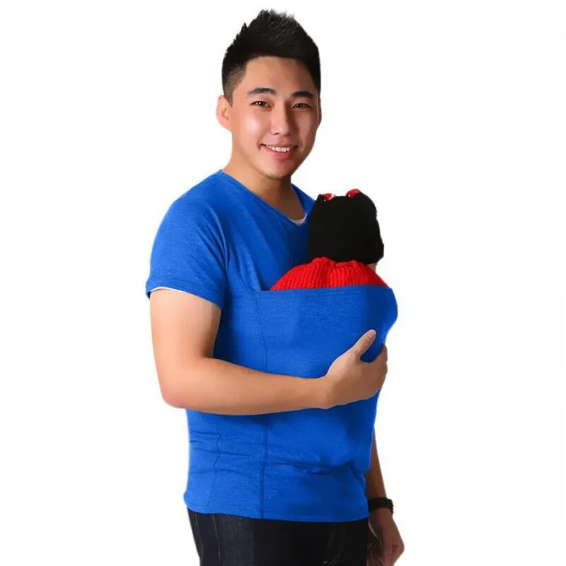 Размера плюс для мамы и ребенка футболка кенгуру многофункциональные топы с