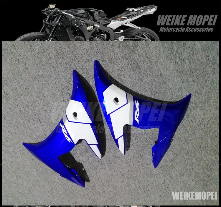 

Синего и белого цвета с выбором приёма верхней боковой обтекатель Крышка обтекатель панель подходит для YAMAHA YZF600 03 04 05 R6 2003 2004 2005 R6S 2006 2007 2008 2009
