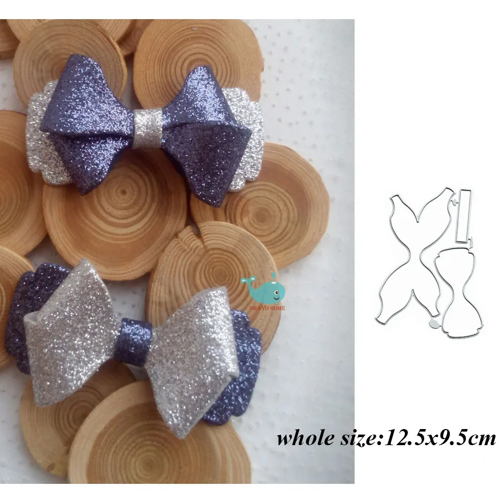 Bowknot Tie Metal Cutting Dies Scrapbooking Stencil Template Embossing Paper DIY Handmade Hair Ornaments Craft Die Cuts New 2019 | Дом и сад