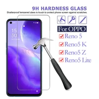 9h premium tempered protective case for oppo reno5 z reno 5k reno5 lite 4g5g smartphone screen protector glass reno 5lite shell