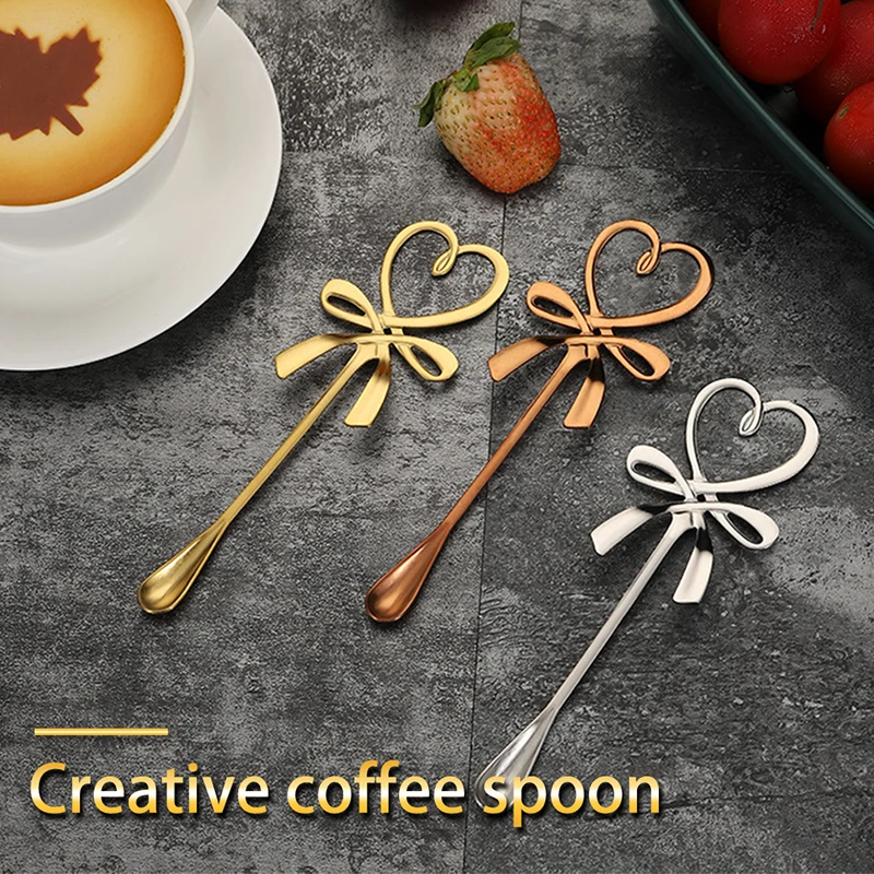 

Tea Coffee Mixing Spoon Long Handle Flatware Coffee Drinking Tools Kitchen