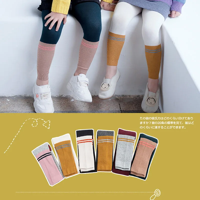 SLKMSWMDJ/осенне зимние повседневные детские штаны с двойной иглой модные леггинсы