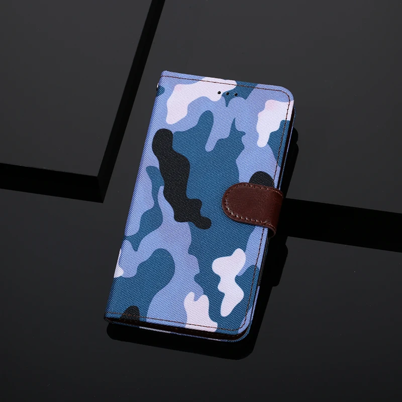 Армия камуфляж Чехол для Xiomi Coque Xiaomi Redmi K20 Note 7 фотоаппаратов моментальной печати 7S 7A на возраст 2, 3, 4, 4A 4X5 5A 6 6A S2 Pro Prime Plus кожаный чехол-портмоне с откидной крышкой