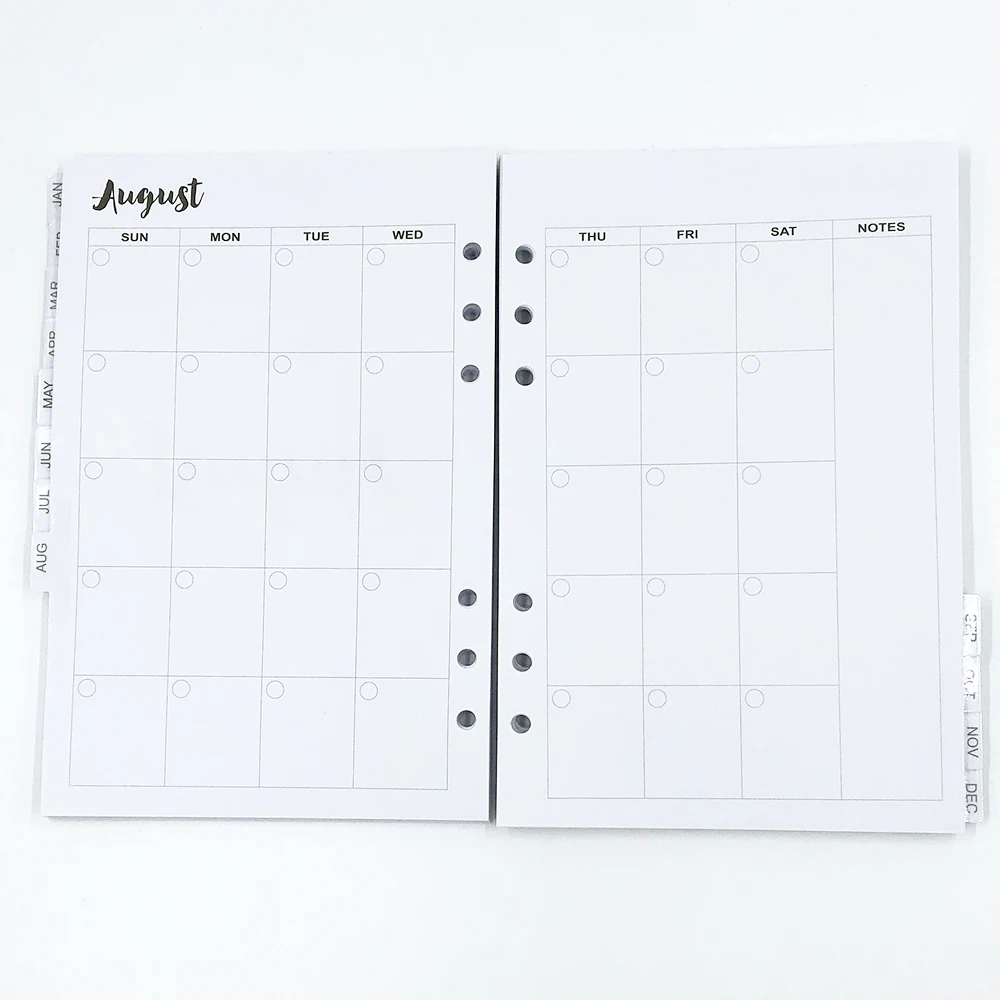 Бумаги для блокнота с внутренней обложкой дневника внутренняя Обложка Filofax A5A6A7