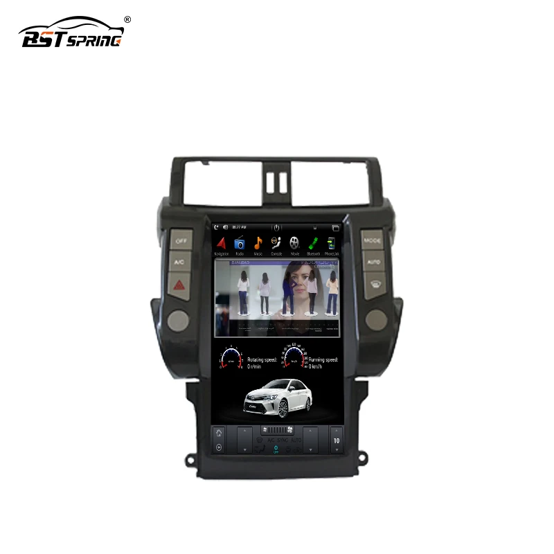 

Bosstar 13.6 inch Tesla Car Stereo Multimedia Player Gps Navigation system for Toyota Prado Plus 2010-2013 car audio player