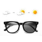 Фотохромные солнцезащитные очки, синий светильник, блокирующие очки, мужские бесцветные очки, антибликовые очки UV400, очки для вождения