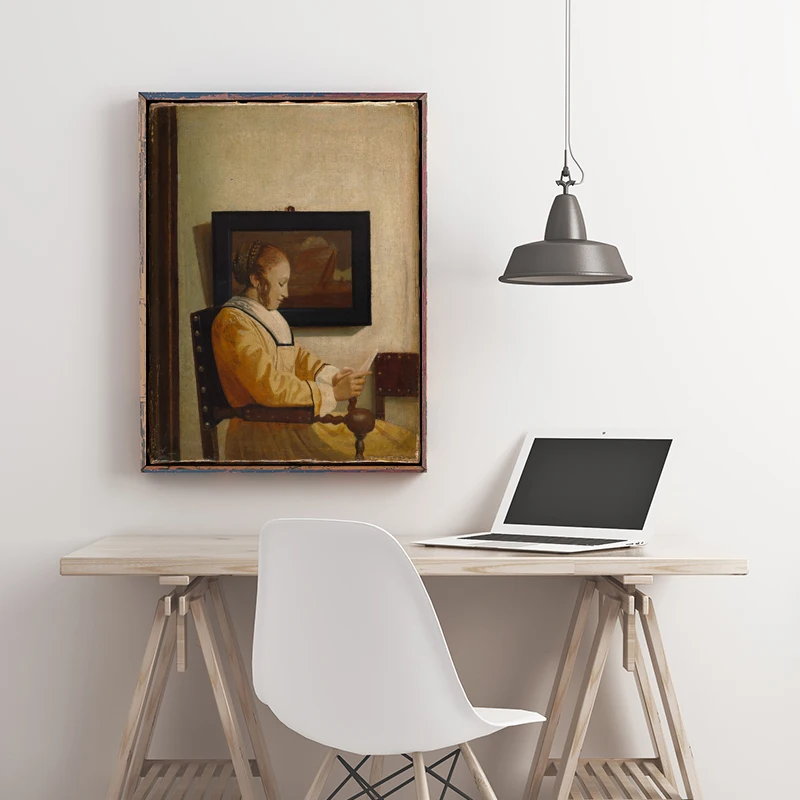 Vermeer картина маслом холст настенные художественные плакаты печать девушка с