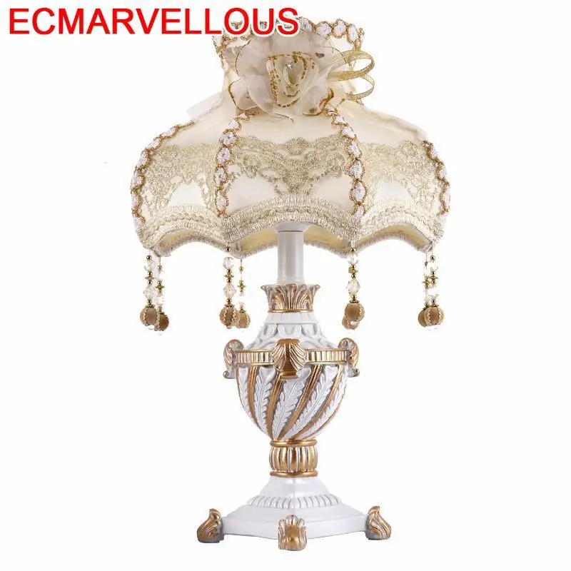 Домашняя настольная лампа Tafellamp Lampe Chevet Chambre Lampara Dormitorio Европейский дом Abajur Para Quarto