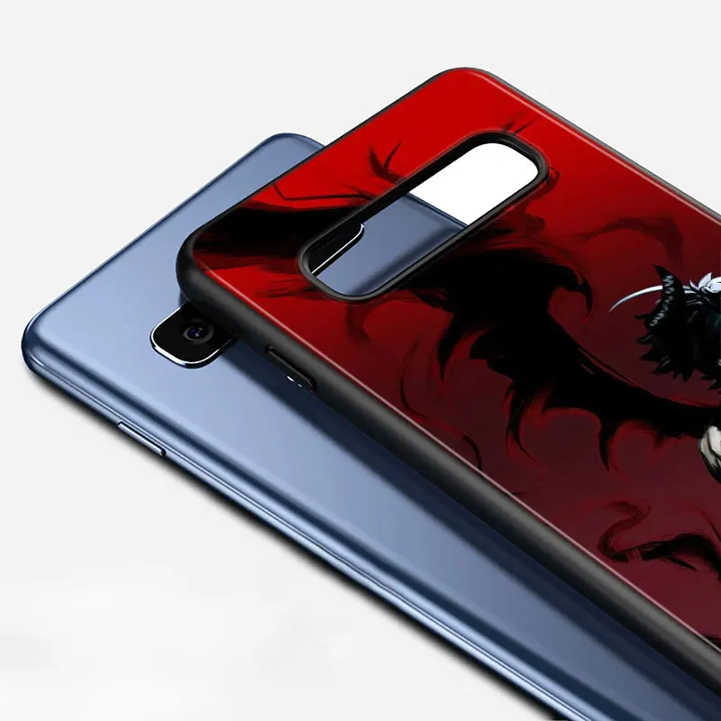 

Silicone Black Cover black clover anime for Samsung Galaxy Note 10 Pro 9 8 Plus S10 5G S9 S8 S7 Plus S6 Phone case