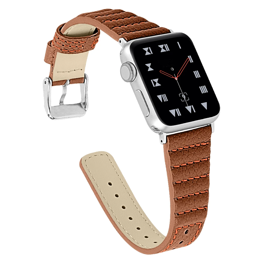 Кожаный ремешок для apple watch, ремешок 42 мм, 38 мм, ремешок, correa, 44 мм 40 мм, ремешок для наручных часов iwatch, 5/4/3/2/1 браслет apple watch аксессуары