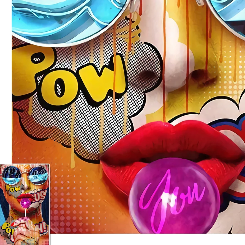 

Graffiti Women Portrait Oil Painting Posters and Prints Wall Decor For Living Room Canvas Painting Wall Art Picture Home Decor