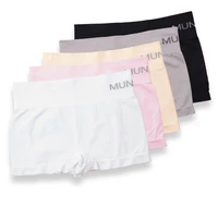 safety pants for women seamless body shaping casual short ladies boxer briefs boyshorts underwear cotton female panties black