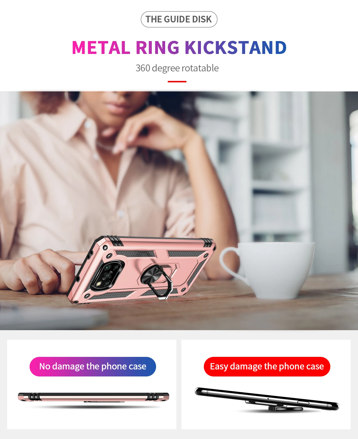 

Phone Case For Xiaomi Redmi POCO Note 10 10S 11i 11 K40 X3 F3 F2 X2 Pro Max Lite NFC Armor Shockproof Bracket Protection Cover