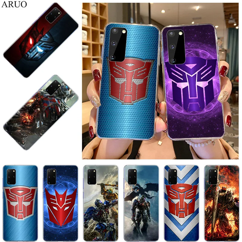 

Transformers Autobot Logo Clear Soft TPU Phone Case For Samsung S21 Ultra S20 FE Note 20 10 Pro 9 8 S10 Lite S10E S9 Plus Cover