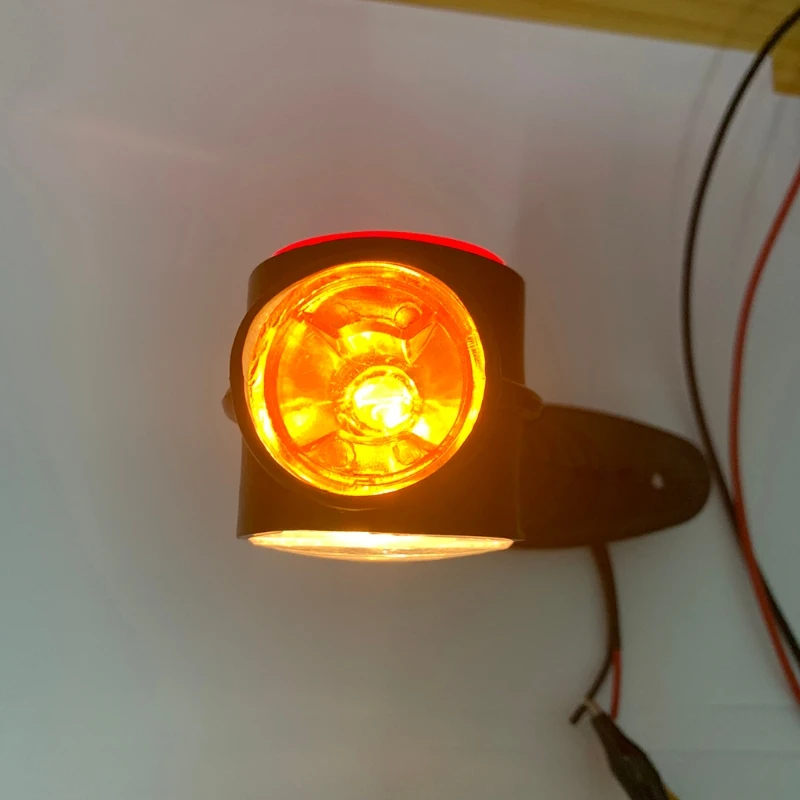 

2pcs 24V Side Marker Light Vehicle Light Accessories Lamp Replacement Widely Compatible with Trailer T3ED