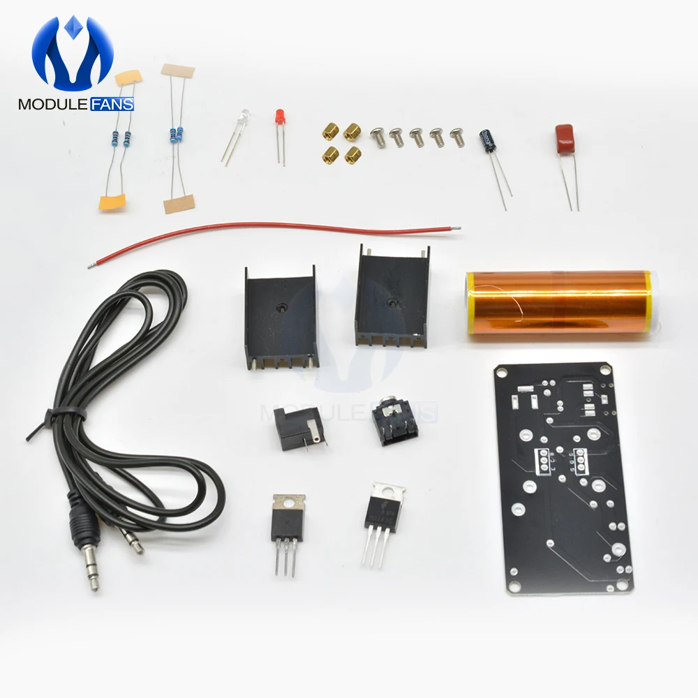 DIY Kit мини музыкальный плазменный динамик с катушкой Тесла Tesla дуговой генератор