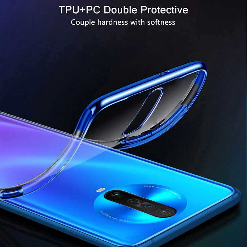 Phone Case for Xiaomi Redmi K30 K 30 Shockproof Bumper Cover Luxury Back Clear Silicone Pro | Мобильные телефоны и