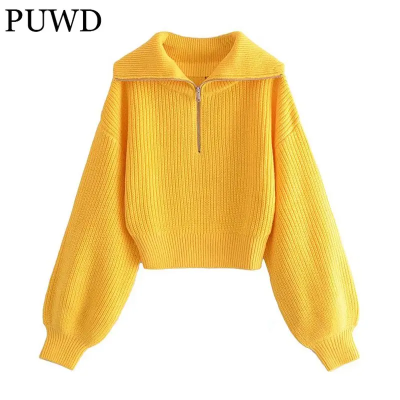 

Пуловер женский трикотажный с V-образным вырезом, однотонный