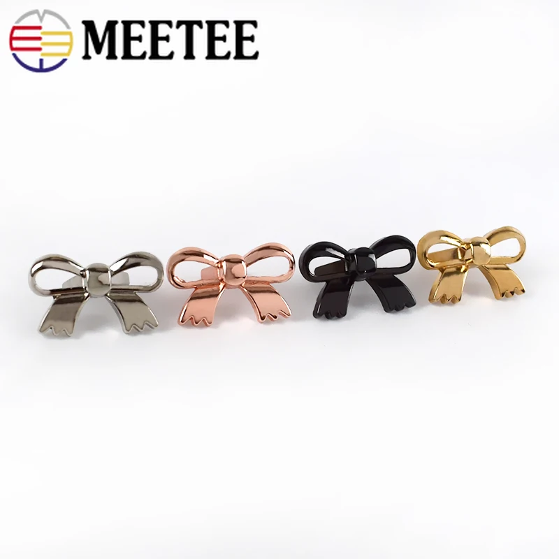 Meetee/4 шт. 29x18 мм с бантиком металлической пряжкой металлическим покрытием для