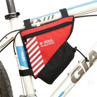 bicycle bag waterproof bike triangle bag storage mobile phone cycling bag bike tube pouch holder saddle pannier accessories