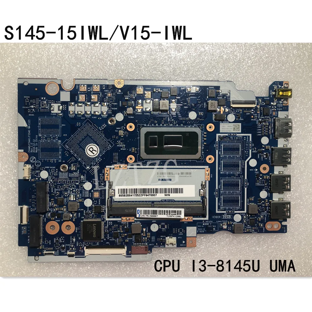 

Для оригинального ноутбука Lenovo Ideapad S145-15IWL/V15-IWL материнская плата с процессором I3-8145U UMA FRU 5B20S41725