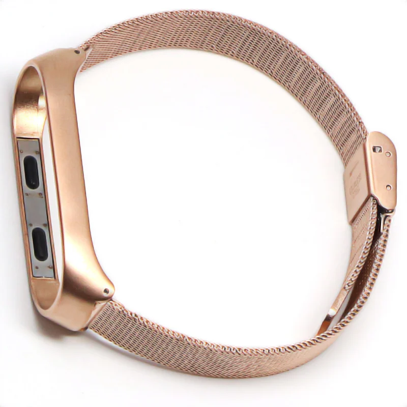 Серебряный браслет Xiaomi Band Milan 3 Аксессуары для смарт-браслета Xiaomi Band 3 Смарт-браслет Xiaomi Band 3 - Цвет ремешка: Rose gold