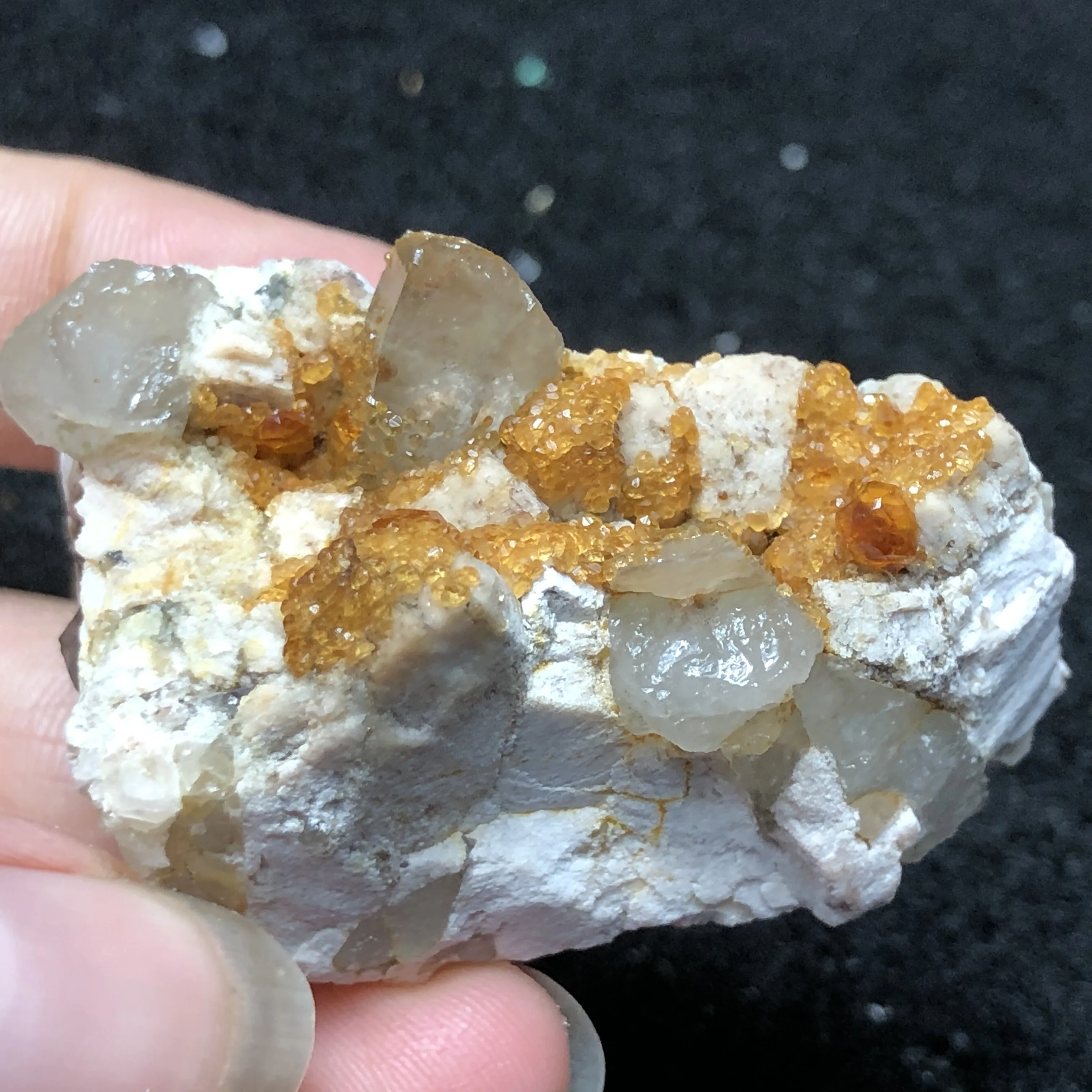 

45.1g100% natural garnet and crystal mineral specimens stone home decoration healing energy teaching collection ornaments