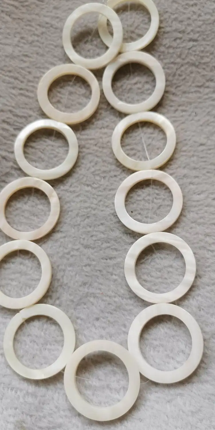 

20mm Grey black shell smooth donuts beads,center drillled beads,shell beads,sea shell beads,16" strand Mother of Pearl jewelry