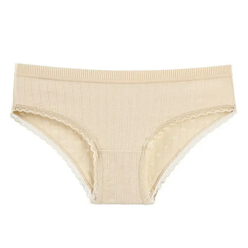 

Womens Solid Briefs Knickers Lingerie Underwear Breathable Panties Nightwear UK