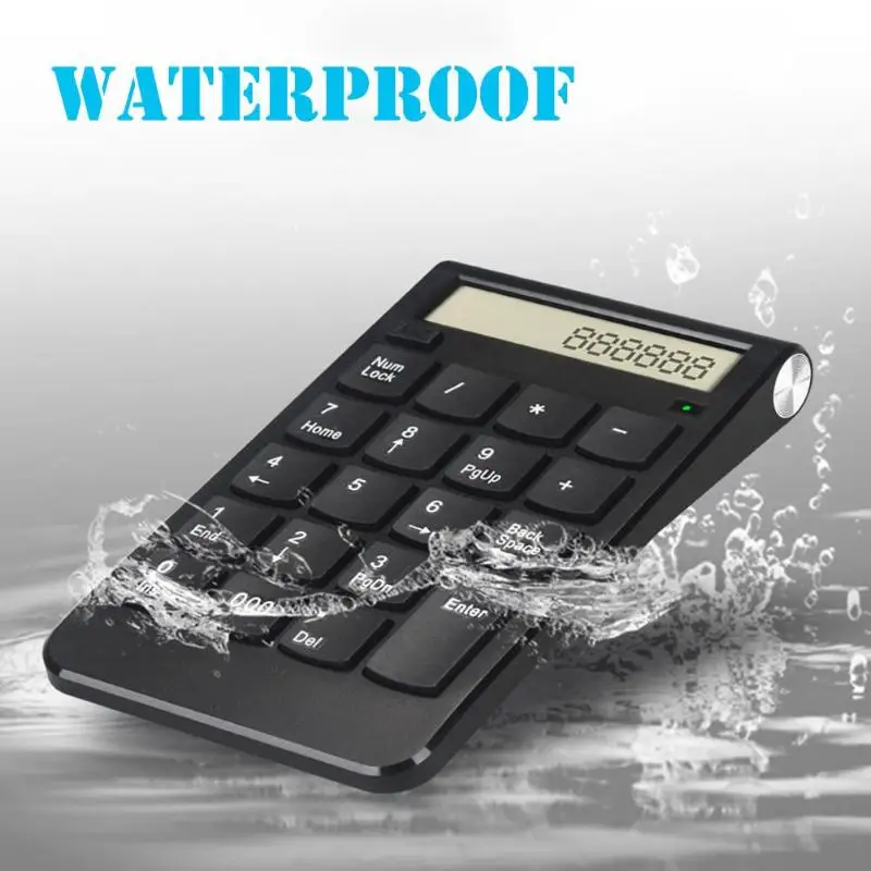 Мини цифровой дисплей перезаряжаемая цифровая клавиатура 2 4G беспроводная мини