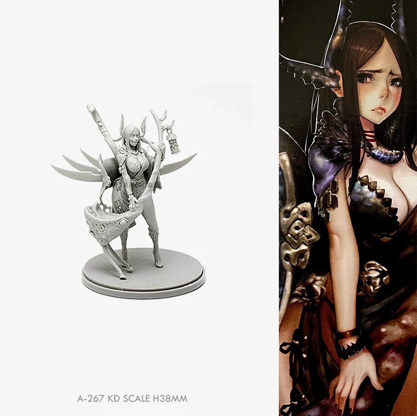 

35mm Resin model kits figure beauty colorless and self-assembled A-268