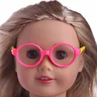 Новые очки, подходящие для американской куклы для девочек, 18 дюймов, американская кукла для девочек, 43 см, аксессуары для новорожденных