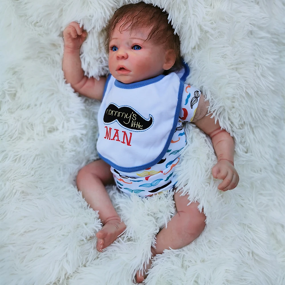 Реалистичные куклы Bebes Reborn Baby 18 дюймов виниловые силиконовые Reborn Детские кукольные бонеки Игрушки для девочек мальчиков рождественские подарки