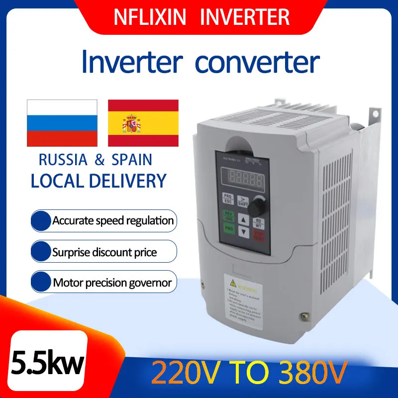 

Инвертор NFlixin VFD 220 кВт, регулятор частоты 380 В до 400 В, инвертор частоты Гц, привод переменной частоты 13A для вентилятора