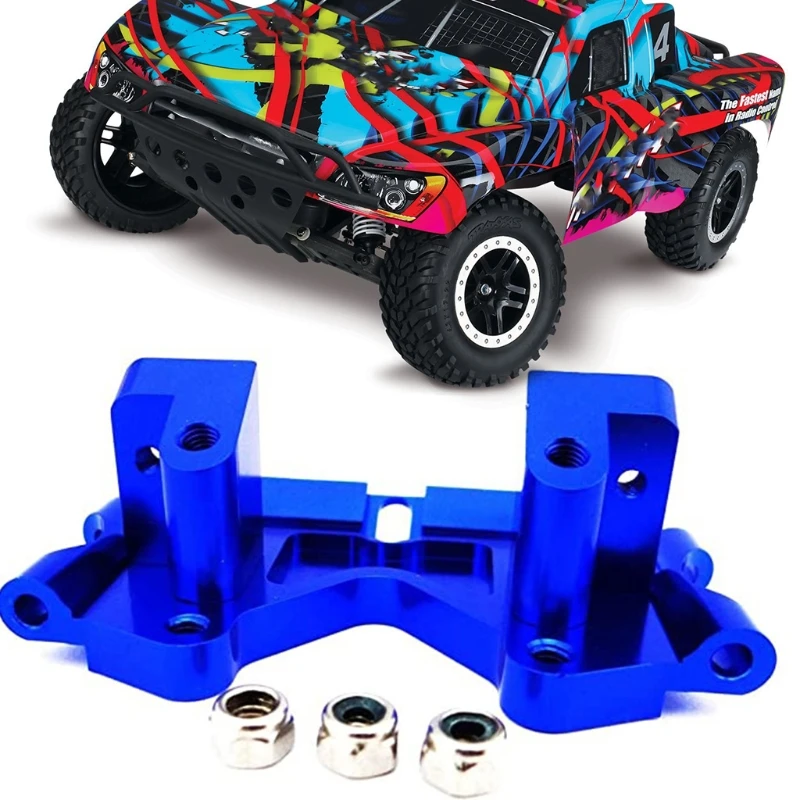 

Metal 1:10 Alloy Front Lower Bulkhead, Blue Replaces Accessories