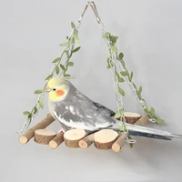 parrot bird toys cages parts accessories chewable pastimes wooden swing nest corolla poultry cockatiel canary parakeets stand