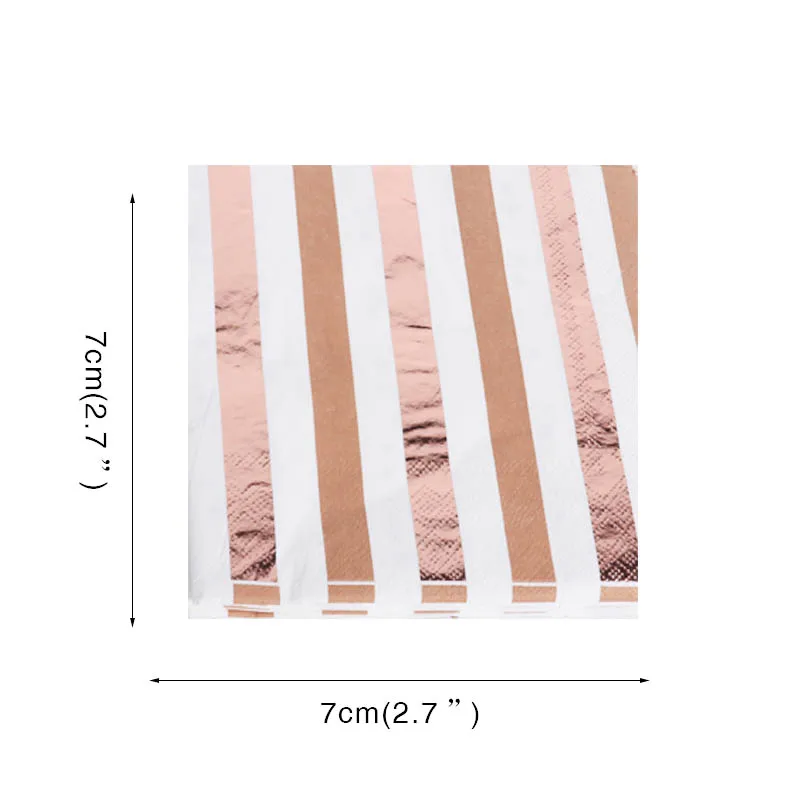 WEIGAO вечерние одноразовые столовые приборы набор Розовое золото бумажный