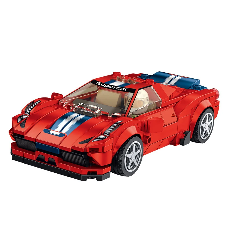 

Speed Champions 458 Speciale A MOC Racing Sports Vehicle Car Supercar Building Blocks Kit Bricks Classic Model Kids Toys Gift