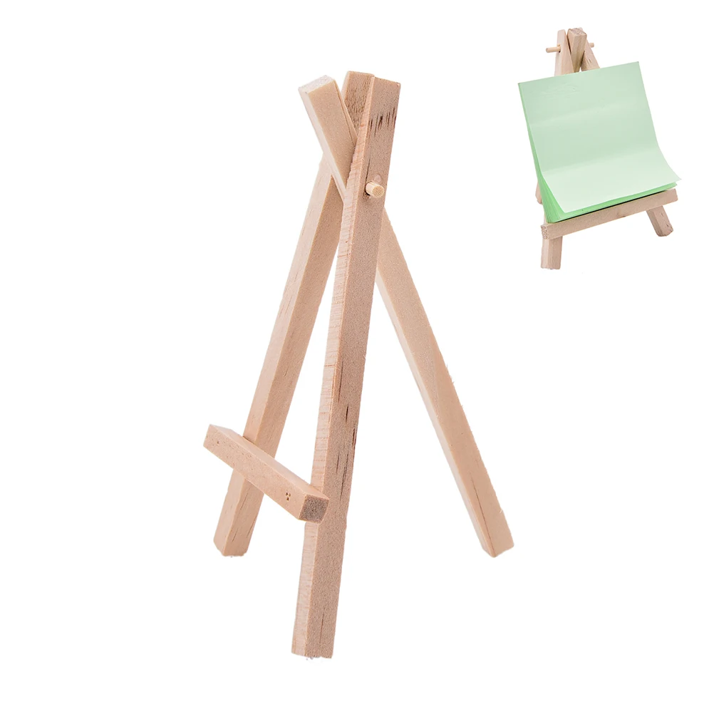 1pcs Mini Artist Wooden Easel Wood Wedding Table Card Stand Display Holder For Party Decoration 12.5*7cm