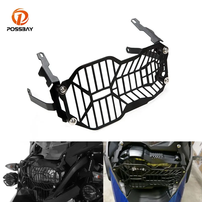 

Headlight Guard Mesh Grille Cover Motorcycle Black Mask Mounting Hardware For BMW R1200GS 2013-2016 Motor Head lamp Accessories