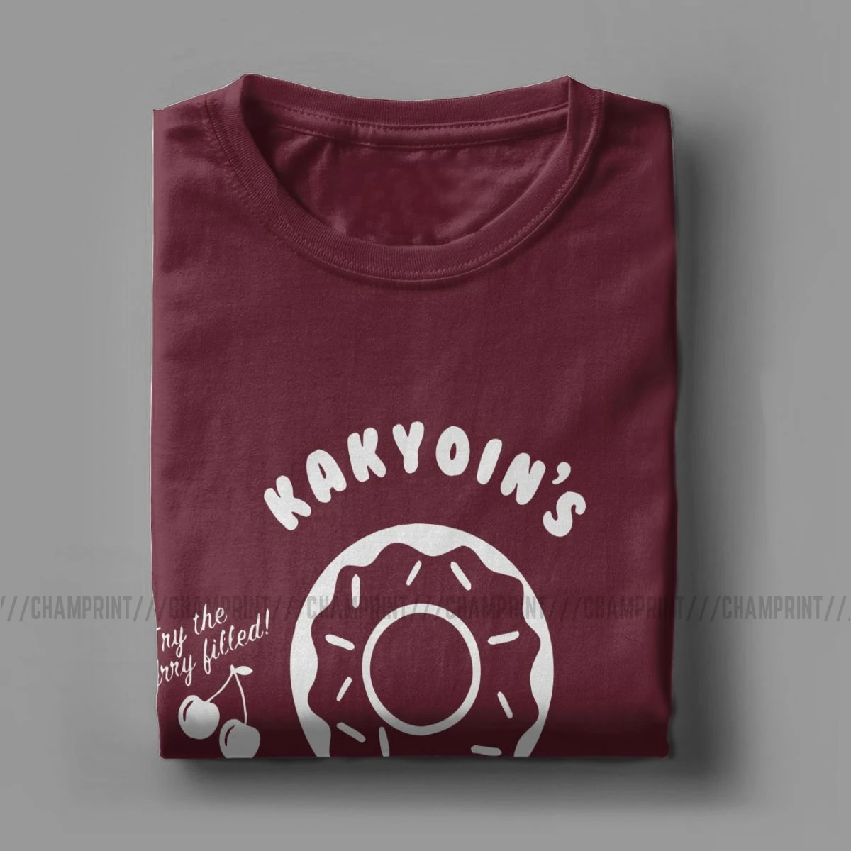 Kakyoin's Donuts T Shirt Men Novelty T-Shirts Round Collar Jojos Bizarre Adventure Anime Jjba Manga Tees Short Sleeve Clothes | Мужская