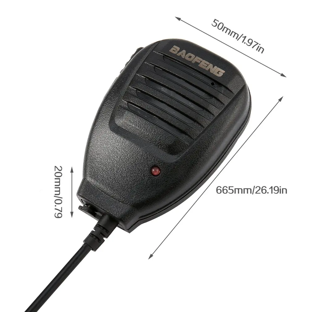 handheld microphone radio speaker portable mic two way radio pofung walkie talkie for baofeng uv 5r bf 888s accessories free global shipping