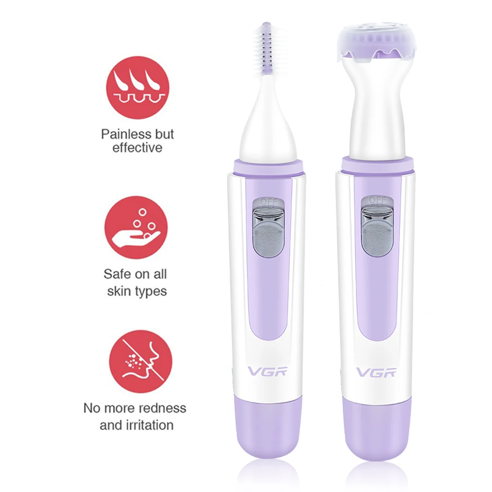 

2 in 1 Hair Trimmer Ear Eyebrows Beard Hair Remover Multifunction Electric Hair Shaver Portable Razor Beard Hair Trimmer