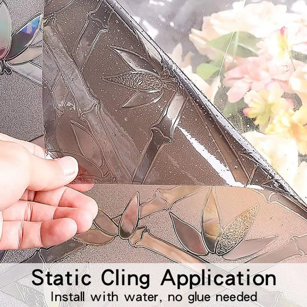

3D Roll Of Glass Film Casement Privacy Film Static Casement Clings Vinyl Casement Decals Casement Sticker