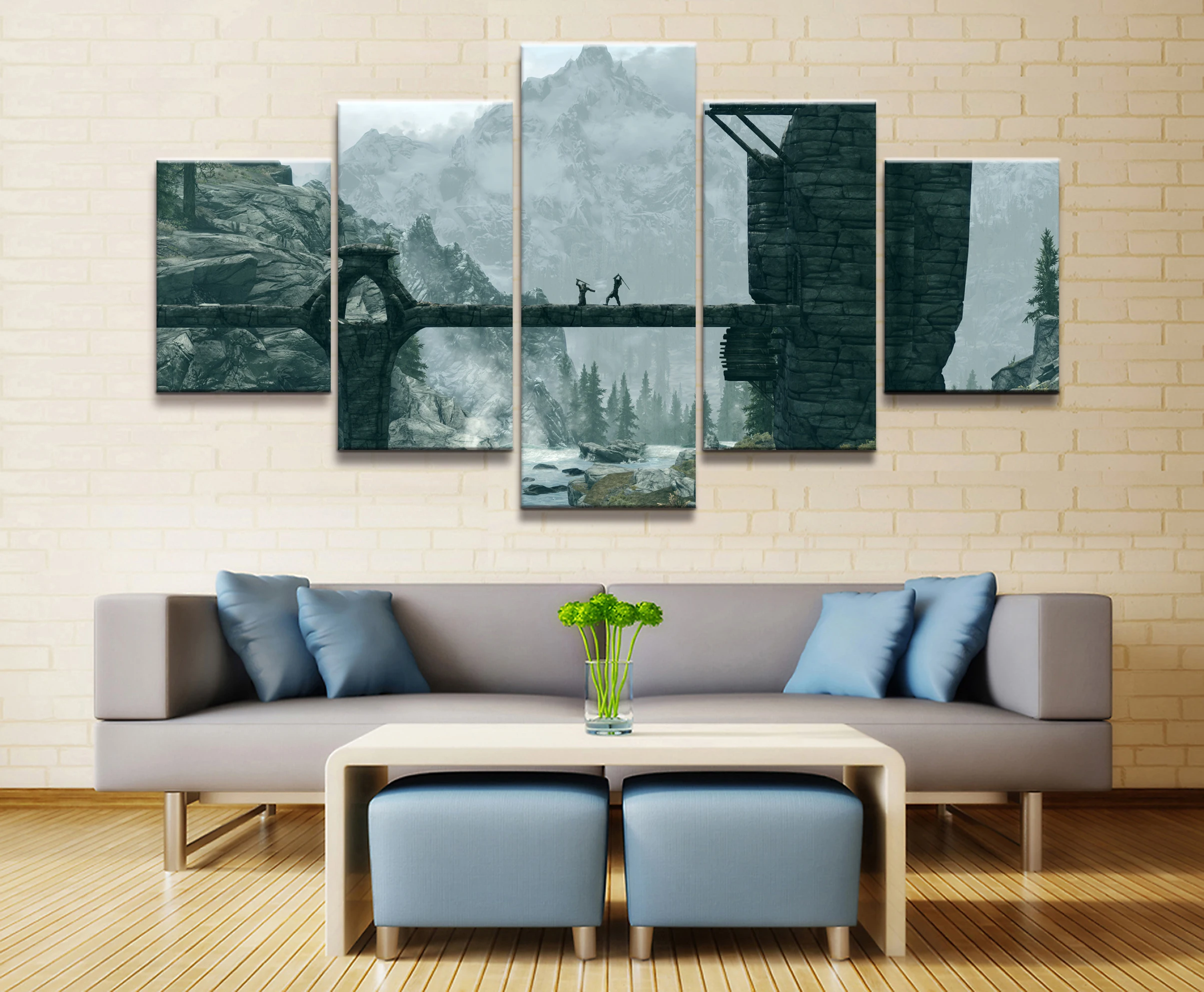 Картины на холсте 5 шт. без рамки | Дом и сад