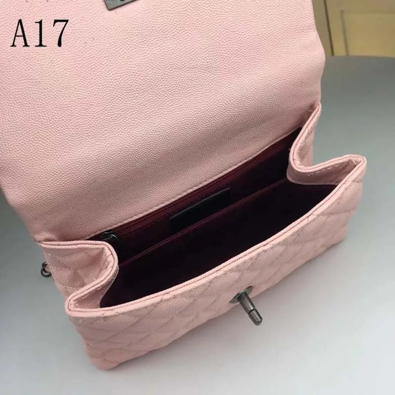 

New Catwalk Luxury Accessories Ladies Caviar Check Shoulder Bag Designer Chain Leather Messenger Bag Handbag Large Shopping Bag